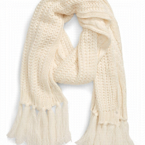 Treasure & Bond Fringe Stitch Scarf in cream BNWT - Picture 1 of 5